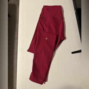 Lululemon Wunder Train Leggings Size 6 28” Passionate